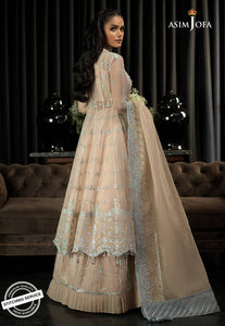 Buy ASIM JOFA | ISHQ-E-NAUBAHAR COLLECTION | AJN-23 Buff color Pakistani Clothes online UK exclusively from lebaasonline website. We have Pakistani designer brands UK like Asim Jofa, Maria B, Baroque UK. Get yours customized for Evening, Party Wear or Wedding dresses online USA, UK, France at Lebaasonline only.