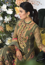 Load image into Gallery viewer, Buy ASIM JOFA MAHSA FESTIVE COLLECTION | AJMC-06 Green Pakistani Chiffon Wedding dresses exclusively from lebaasonline website We are largest stockists of Asim Jofa Collection 2021 Maria B Gulal &amp; Pakistani Celebrities Clothes Pakistani Branded designer suits are available online in the UK USA Scotland London New York