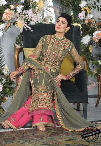 Buy ASIM JOFA MAHSA FESTIVE COLLECTION | AJMC-06 Green Pakistani Chiffon Wedding dresses exclusively from lebaasonline website We are largest stockists of Asim Jofa Collection 2021 Maria B Gulal & Pakistani Celebrities Clothes Pakistani Branded designer suits are available online in the UK USA Scotland London New York