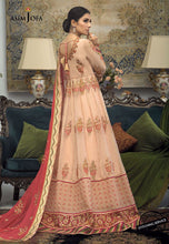 Load image into Gallery viewer, Buy ASIM JOFA MAHSA FESTIVE COLLECTION | AJMC-05 Peach Pakistani Chiffon Wedding dresses exclusively from lebaasonline website We are largest stockists of Asim Jofa Collection 2021 Maria B Gulal &amp; Pakistani Celebrities Clothes Pakistani Branded designer suits are available online in the UK USA Scotland London New York