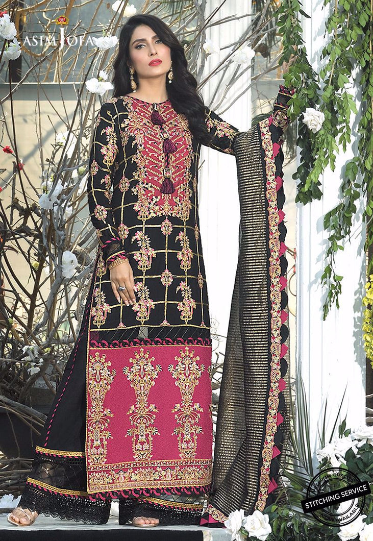 Buy ASIM JOFA MAHSA FESTIVE COLLECTION | AJMC-01 Chiffon collection exclusively from our website. We are stockists of Asim Jofa Collection, Maria b various other Pakistani designer brands. These days Pakistani wedding dresses are very much trending The Pakistani suits are available on Lebaasonline in UK, Spain, Madrid!