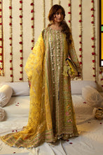 Load image into Gallery viewer, MOHSIN NAVEED RANJHA | NIMBU WEDDING COLLECTION 2023 - SAGAR KINARE Pakistani Wedding Dresses Collection for the very best in unique or custom, luxury chiffon silk dresses from our women&#39;s clothing shop UK. Explore the MNR Luxury Wedding Lehenga, Unstitched &amp; Stitched Ready Made Clothing Online in UK USA and Canada  at Lebaasonline