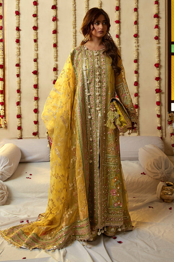 MOHSIN NAVEED RANJHA | NIMBU WEDDING COLLECTION 2023 - SAGAR KINARE Pakistani Wedding Dresses Collection for the very best in unique or custom, luxury chiffon silk dresses from our women's clothing shop UK. Explore the MNR Luxury Wedding Lehenga, Unstitched & Stitched Ready Made Clothing Online in UK USA and Canada  at Lebaasonline