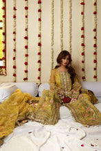 Load image into Gallery viewer, MOHSIN NAVEED RANJHA | NIMBU WEDDING COLLECTION 2023 - SAGAR KINARE Pakistani Wedding Dresses Collection for the very best in unique or custom, luxury chiffon silk dresses from our women&#39;s clothing shop UK. Explore the MNR Luxury Wedding Lehenga, Unstitched &amp; Stitched Ready Made Clothing Online in UK USA and Canada  at Lebaasonline