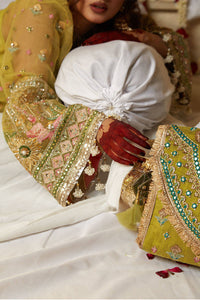 MOHSIN NAVEED RANJHA | NIMBU WEDDING COLLECTION 2023 - SAGAR KINARE Pakistani Wedding Dresses Collection for the very best in unique or custom, luxury chiffon silk dresses from our women's clothing shop UK. Explore the MNR Luxury Wedding Lehenga, Unstitched & Stitched Ready Made Clothing Online in UK USA and Canada  at Lebaasonline