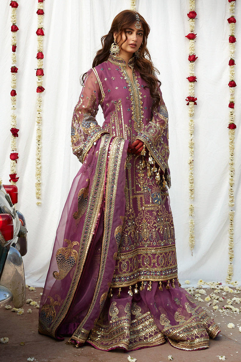 MOHSIN NAVEED RANJHA | JIGRI WEDDING COLLECTION 2023 - SAGAR KINARE Pakistani Wedding Dresses Collection for the very best in unique or custom, luxury chiffon silk dresses from our women's clothing shop UK. Explore the MNR Luxury Wedding Lehenga, Unstitched & Stitched Ready Made Clothing Online in UK USA and Canada  at Lebaasonline