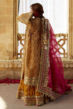 Load image into Gallery viewer, MOHSIN NAVEED RANJHA | KESARI WEDDING COLLECTION 2023 - SAGAR KINARE Pakistani Wedding Dresses Collection for the very best in unique or custom, luxury chiffon silk dresses from our women&#39;s clothing shop UK. Explore the MNR Luxury Wedding Lehenga, Unstitched &amp; Stitched Ready Made Clothing Online in UK USA and Canada  at Lebaasonline