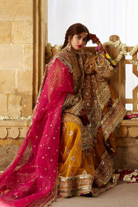 MOHSIN NAVEED RANJHA | KESARI WEDDING COLLECTION 2023 - SAGAR KINARE Pakistani Wedding Dresses Collection for the very best in unique or custom, luxury chiffon silk dresses from our women's clothing shop UK. Explore the MNR Luxury Wedding Lehenga, Unstitched & Stitched Ready Made Clothing Online in UK USA and Canada  at Lebaasonline
