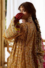 Load image into Gallery viewer, MOHSIN NAVEED RANJHA | KESARI WEDDING COLLECTION 2023 - SAGAR KINARE Pakistani Wedding Dresses Collection for the very best in unique or custom, luxury chiffon silk dresses from our women&#39;s clothing shop UK. Explore the MNR Luxury Wedding Lehenga, Unstitched &amp; Stitched Ready Made Clothing Online in UK USA and Canada  at Lebaasonline
