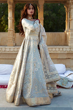 Load image into Gallery viewer, MOHSIN NAVEED RANJHA | MAHWARI WEDDING COLLECTION 2023 - SAGAR KINARE Pakistani Wedding Dresses Collection for the very best in unique or custom, luxury chiffon silk dresses from our women&#39;s clothing shop UK. Explore the MNR Luxury Wedding Lehenga, Unstitched &amp; Stitched Ready Made Clothing Online in UK USA and Canada  at Lebaasonline