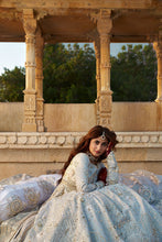 Load image into Gallery viewer, MOHSIN NAVEED RANJHA | MAHWARI WEDDING COLLECTION 2023 - SAGAR KINARE Pakistani Wedding Dresses Collection for the very best in unique or custom, luxury chiffon silk dresses from our women&#39;s clothing shop UK. Explore the MNR Luxury Wedding Lehenga, Unstitched &amp; Stitched Ready Made Clothing Online in UK USA and Canada  at Lebaasonline