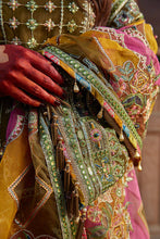 Load image into Gallery viewer, MOHSIN NAVEED RANJHA | VIRAAS WEDDING COLLECTION 2023 - SAGAR KINARE Pakistani Wedding Dresses Collection for the very best in unique or custom, luxury chiffon silk dresses from our women&#39;s clothing shop UK. Explore the MNR Luxury Wedding Lehenga, Unstitched &amp; Stitched Ready Made Clothing Online in UK USA and Canada  at Lebaasonline