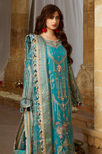 Load image into Gallery viewer, MOHSIN NAVEED RANJHA | WEDDING COLLECTION 2023 - SAGAR KINARE Pakistani Wedding Dresses Collection for the very best in unique or custom, luxury chiffon silk dresses from our women&#39;s clothing shop UK. Explore the MNR Luxury Wedding Lehenga, Unstitched &amp; Stitched Ready Made Clothing Online in UK USA and Canada  at Lebaasonline
