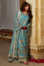 Load image into Gallery viewer, MOHSIN NAVEED RANJHA | WEDDING COLLECTION 2023 - SAGAR KINARE Pakistani Wedding Dresses Collection for the very best in unique or custom, luxury chiffon silk dresses from our women&#39;s clothing shop UK. Explore the MNR Luxury Wedding Lehenga, Unstitched &amp; Stitched Ready Made Clothing Online in UK USA and Canada  at Lebaasonline