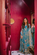 Load image into Gallery viewer, MOHSIN NAVEED RANJHA | WEDDING COLLECTION 2023 - SAGAR KINARE Pakistani Wedding Dresses Collection for the very best in unique or custom, luxury chiffon silk dresses from our women&#39;s clothing shop UK. Explore the MNR Luxury Wedding Lehenga, Unstitched &amp; Stitched Ready Made Clothing Online in UK USA and Canada  at Lebaasonline