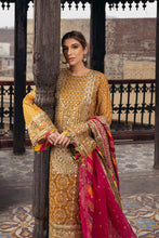 Load image into Gallery viewer, MOHSIN NAVEED RANJHA | KESARI WEDDING COLLECTION 2023 - SAGAR KINARE Pakistani Wedding Dresses Collection for the very best in unique or custom, luxury chiffon silk dresses from our women&#39;s clothing shop UK. Explore the MNR Luxury Wedding Lehenga, Unstitched &amp; Stitched Ready Made Clothing Online in UK USA and Canada  at Lebaasonline