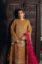 Load image into Gallery viewer, MOHSIN NAVEED RANJHA | KESARI WEDDING COLLECTION 2023 - SAGAR KINARE Pakistani Wedding Dresses Collection for the very best in unique or custom, luxury chiffon silk dresses from our women&#39;s clothing shop UK. Explore the MNR Luxury Wedding Lehenga, Unstitched &amp; Stitched Ready Made Clothing Online in UK USA and Canada  at Lebaasonline