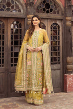 Load image into Gallery viewer, MOHSIN NAVEED RANJHA | NIMBU WEDDING COLLECTION 2023 - SAGAR KINARE Pakistani Wedding Dresses Collection for the very best in unique or custom, luxury chiffon silk dresses from our women&#39;s clothing shop UK. Explore the MNR Luxury Wedding Lehenga, Unstitched &amp; Stitched Ready Made Clothing Online in UK USA and Canada  at Lebaasonline