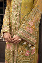 Load image into Gallery viewer, MOHSIN NAVEED RANJHA | NIMBU WEDDING COLLECTION 2023 - SAGAR KINARE Pakistani Wedding Dresses Collection for the very best in unique or custom, luxury chiffon silk dresses from our women&#39;s clothing shop UK. Explore the MNR Luxury Wedding Lehenga, Unstitched &amp; Stitched Ready Made Clothing Online in UK USA and Canada  at Lebaasonline