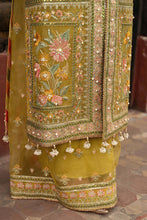 Load image into Gallery viewer, MOHSIN NAVEED RANJHA | NIMBU WEDDING COLLECTION 2023 - SAGAR KINARE Pakistani Wedding Dresses Collection for the very best in unique or custom, luxury chiffon silk dresses from our women&#39;s clothing shop UK. Explore the MNR Luxury Wedding Lehenga, Unstitched &amp; Stitched Ready Made Clothing Online in UK USA and Canada  at Lebaasonline