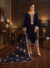 Load image into Gallery viewer, ZAINAB CHOTTANI VELVET COLLECTION &#39;21 | PAREESA Navy Blue Velvet salwar kameez UK, Embroidered Collection at our Pakistani Designer Dresses Online Boutique. Pakistani Clothes Online UK- SALE, Zainab Chottani Wedding Suits, Luxury Lawn &amp; Bridal Wear &amp; Ready Made Suits for Pakistani Party Wear UK on Discount Price
