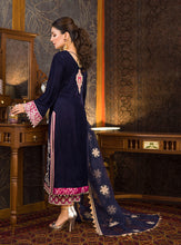 Load image into Gallery viewer, ZAINAB CHOTTANI VELVET COLLECTION &#39;21 | PAREESA Navy Blue Velvet salwar kameez UK, Embroidered Collection at our Pakistani Designer Dresses Online Boutique. Pakistani Clothes Online UK- SALE, Zainab Chottani Wedding Suits, Luxury Lawn &amp; Bridal Wear &amp; Ready Made Suits for Pakistani Party Wear UK on Discount Price