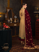 Load image into Gallery viewer, ZAINAB CHOTTANI VELVET COLLECTION &#39;21 | JAHAN ARA Golden Beige Velvet salwar kameez UK, Embroidered Collection at our Pakistani Designer Dresses Online Boutique. Pakistani Clothes Online UK- SALE, Zainab Chottani Wedding Suits, Luxury Lawn &amp; Bridal Wear &amp; Ready Made Suits for Pakistani Party Wear UK on Discount Price