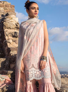 ZAINAB CHOTTANI CHIKANKARI 2021 NERMIN-6B Pink Dress with Swarovski Crystals and Embroidered Chiffon Fabric. LebaasOnline has Zainab Chottani Pakistani NIKAH OUTFITS MARIA B M PRINT OFFICIAL for Online Shopping Worldwide delivering to the UK Birmingham and USA selling 100% original Pakistani Designer Wedding Suits
