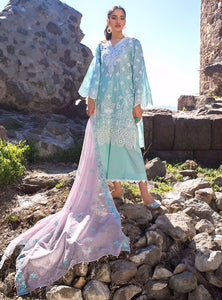 ZAINAB CHOTTANI CHIKANKARI 2021 MELTEM-3B Blue Dress with Swarovski Crystals and Embroidered Chiffon Fabric. LebaasOnline has Zainab Chottani Pakistani NIKAH OUTFITS MARIA B M PRINT UK for Online Shopping Worldwide delivering to the UK Birmingham and USA selling 100% original Pakistani Designer Wedding Suits