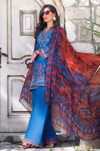 Load image into Gallery viewer, ZAINAB CHOTTANI | TAHRA LAWN | RUSTIC GLAM - B Blue Dress with fine Embroidered lawn Fabric. LebaasOnline has Zainab Chottani Pret MARIA B PAKISTANI CLOTHES ONLINE &amp; ASIAN DRESSES UK for Online Shopping Worldwide, delivering to the UK, Germany, Birmingham and USA selling PAKISTANI WEDDING DRESSES &amp; Bridal Suits