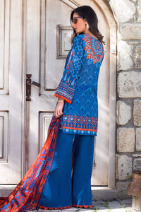 ZAINAB CHOTTANI | TAHRA LAWN | RUSTIC GLAM - B Blue Dress with fine Embroidered lawn Fabric. LebaasOnline has Zainab Chottani Pret MARIA B PAKISTANI CLOTHES ONLINE & ASIAN DRESSES UK for Online Shopping Worldwide, delivering to the UK, Germany, Birmingham and USA selling PAKISTANI WEDDING DRESSES & Bridal Suits