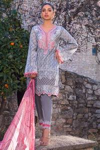 ZAINAB CHOTTANI | TAHRA LAWN | SUMMER GLORY - A Grey Dress with fine Embroidered lawn Fabric. LebaasOnline has Zainab Chottani Pret MARIA B ASIAN CLOTHES & ASIAN DRESSES UK for Online Shopping Worldwide, delivering to the UK, Germany, Birmingham and USA selling PAKISTANI WEDDING DRESSES & Bridal Suits