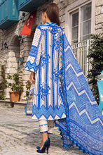 Load image into Gallery viewer, ZAINAB CHOTTANI | TAHRA LAWN | BLOOMING BLUES - A White Dress with fine Embroidered lawn Fabric. LebaasOnline has Zainab Chottani Pret MARIA B PAKISTANI SUITS ONLINE &amp; PAKISTANI DRESSES for Online Shopping Worldwide, delivering to the UK, Germany, Birmingham and USA selling PAKISTANI WEDDING DRESSES &amp; Bridal Suits