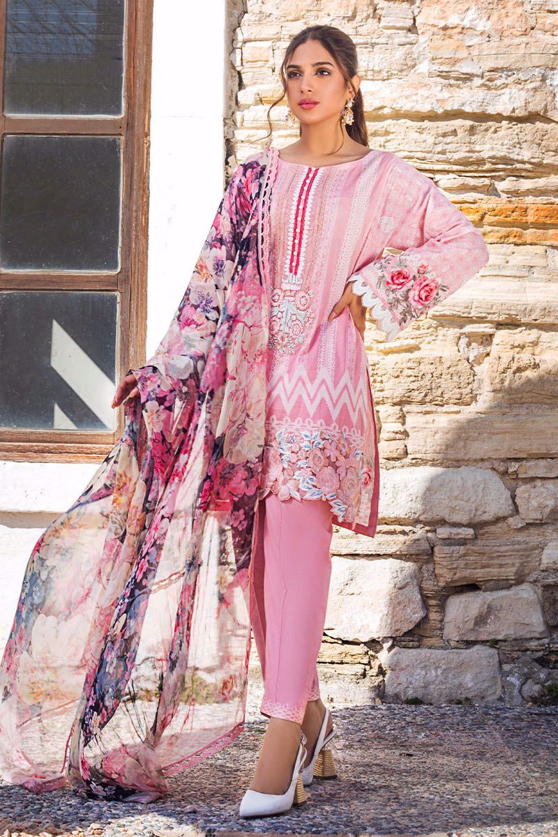 ZAINAB CHOTTANI | TAHRA LAWN | SEA PEARLS - A Pink Dress with fine Embroidered lawn Fabric. LebaasOnline has Zainab Chottani Pret MARIA B PAKISTANI SUITS ONLINE & PAKISTANI DRESSES for Online Shopping Worldwide, delivering to the UK, Germany, Birmingham and USA selling PAKISTANI WEDDING DRESSES & Bridal Suits