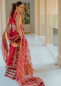  CRIMSON | WEDDING COLLECTION '21 | SHEESHAY HAZARON | SCARLET RED Bridal dress is exclusively available @lebaasonline. The PAKISTANI BRIDAL DRESSES ONLINE USA is available in MARIA B, QALAMKAR WEDDING DRESSES UK and can be customized for Wedding outfits. The INDIAN WEDDING DRESSES ONLINE UK have fine embroidery on it. 