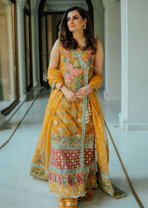  CRIMSON | WEDDING COLLECTION '21 | SHEESHAY HAZARON | KAYSERI Yellow Bridal dress is exclusively available @lebaasonline. The INDIAN BRIDAL DRESSES ONLINE is available in MARIA B, QALAMKAR WEDDING DRESSES USA and can be customized for Wedding outfits. The PAKISTANI WEDDING DRESSES ONLINE UK have fine embroidery on it.