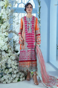 Nura - Luxury Festive Collection 21 | Pink Organza dress is exclusively available @lebaasonline. The Pakistani Bridal dresses online UK includes various brands such as Maria B, Nura by Sana Safinaz. Indian Bridal dresses online USA can be customized for evening & Party wear. Get dresses in UK, USA, France at SALE!