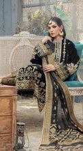 Load image into Gallery viewer, ANAYA VELVET COLLECTION | VELOUR DE FETE &#39;21 | NOELLE | 02 Black VELVET SALWAR SUITS DESIGNS  is available with us. We have various VELVET SALWAR SUITS DESIGNS in Maria B, Sana Safinaz, Anaya. The INDIAN VELVET SALWAR KAMEEZ can be customized and delivered at your doorstep in USA, Germany, Austria from Lebaasonline