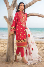 Load image into Gallery viewer, Shop Gul Ahmed FE-12219 | ZUBAIDAH Red dress in UK, USA, Canada, Australia Worldwide at Lebaasonline Online Boutique. We have latest collections of Gul Ahmed Pakistani Designer Clothes UK in Unstitched 3 pc suits, stitched, ready to wear and made to order for every Pakistani fashion loving Women in UK Buy at Discount