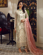 Load image into Gallery viewer, Buy EMAAN ADEEL | BELLE ROBE | VOL 2 | BL-01 Golden @LebaasOnline Net Embroidered had mirror work, New Indian &amp; Pakistani Designer Partywear Suits at our DESIGNER BOUTIQUE UK is available with us. INDIAN BRIDAL DRESSES ONLINE USA can be easily customized for evening/party wear. Get PAKISTANI DESIGNER DRESSES in USA