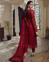 Load image into Gallery viewer, Buy EMAAN ADEEL | BELLE ROBE | VOL 2 | BL-02 Maroon @LebaasOnline Net Embroidered had mirror work, New Indian &amp; Pakistani Designer Partywear Suits at our DESIGNER BOUTIQUE UK is available with us. INDIAN BRIDAL DRESSES ONLINE USA can be easily customized for evening/party wear. Get PAKISTANI DESIGNER DRESSES in USA