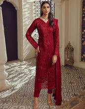 Load image into Gallery viewer, Buy EMAAN ADEEL | BELLE ROBE | VOL 2 | BL-02 Maroon @LebaasOnline Net Embroidered had mirror work, New Indian &amp; Pakistani Designer Partywear Suits at our DESIGNER BOUTIQUE UK is available with us. INDIAN BRIDAL DRESSES ONLINE USA can be easily customized for evening/party wear. Get PAKISTANI DESIGNER DRESSES in USA