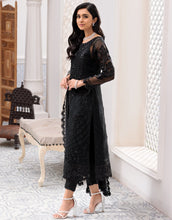 Load image into Gallery viewer, Buy EMAAN ADEEL | BELLE ROBE | EDITION 3 | Black Dress @LebaasOnline Net Embroidered had mirror work, New Indian &amp; Pakistani Designer Partywear Suits at our DESIGNER BOUTIQUE UK is available with us.PAKISTANI BRIDAL DRESSES ONLINE UK can be easily customized for evening/party wear. Get INDIAN DESIGNER DRESSES in USA