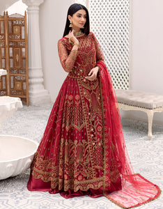 Buy EMAAN ADEEL | BELLE ROBE | EDITION 3 | Red Dress @LebaasOnline Net Embroidered had mirror work, New Indian & Pakistani Designer Partywear Suits at our DESIGNER BOUTIQUE UK is available with us PAKISTANI BRIDAL DRESSES ONLINE UK can be easily customized for evening/party wear. Get Express shipping in USA, Norway