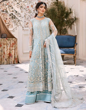 Load image into Gallery viewer, Shop EMAAN ADEEL 2023 | ESH-03 at @lebaasonline Net Embroidered hand mirror work, New Indian Wedding dresses online USA &amp; Pakistani Designer Partywear Suits in the UK and USA at LebaasOnline. Browse new EMAAN ADEEL - MAHERMAH 2023 Sea Green Pakistani Dress &amp; Nikah dresses SALE at LebaasOnline.