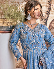 Load image into Gallery viewer, Shop EMAAN ADEEL 2023 | ESH-10 at @lebaasonline Net Embroidered hand mirror work, New Indian Wedding dresses online USA &amp; Pakistani Designer Partywear Suits in the UK and USA at LebaasOnline. Browse new EMAAN ADEEL - MAHERMAH 2023 Sea Green Pakistani Dress &amp; Nikah dresses SALE at LebaasOnline.