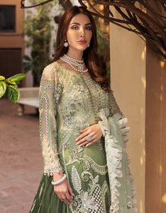Shop EMAAN ADEEL MAHERMA BRIDAL VOL 2 2022 | MB-206 at @lebaasonline Net Embroidered hand mirror work, New Indian Wedding dresses online USA & Pakistani Designer Partywear Suits in the UK and USA at LebaasOnline. Browse new EMAAN ADEEL - MAHERMAH 2022 Ombre Green Pakistani Dress & Nikah dresses SALE at LebaasOnline.