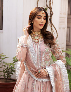 Shop EMAAN ADEEL MAHERMA BRIDAL VOL 2 2022 | MB-205 at @lebaasonline Net Embroidered hand mirror work, New Indian Wedding dresses online USA & Pakistani Designer Partywear Suits in the UK and USA at LebaasOnline. Browse new EMAAN ADEEL - MAHERMAH 2022 Light Pink Pakistani Dress & Nikah dresses SALE at LebaasOnline.