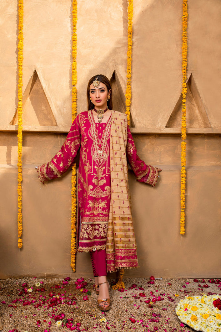 ANAYA by Kiran Chaudhry Lawn 2021 Viva Summer Collection Pink Dress buy New Pakistani Designer Suits by Anaya Collection Online in the UK & USA. Lebaasonline - the largest stockist of  Indian Pakistani designer clothes. Beautiful Pakistani Fashion 21 Eid Lawn clothing for WOMEN in UK, London, Oxford Slough & Reading!