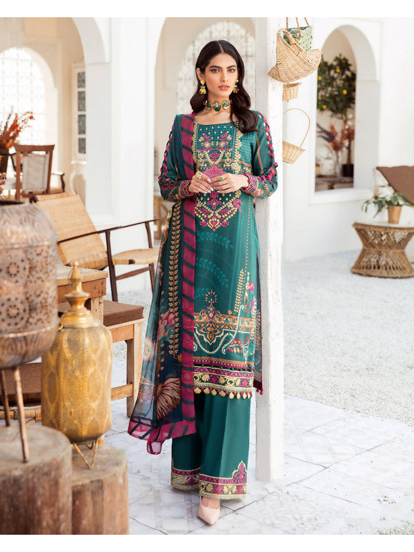 Buy Gulaal Luxury Lawn 202 | Jade Teal Dress from Lebaasonline Pakistani Clothes Stockist in the UK @ best price- SALE Shop Gulaal Lawn 2022, Maria B Lawn 2022 Summer Suit, Pakistani Clothes Online UK for Wedding, Bridal Wear Indian & Pakistani Summer Dresses by Gulaal in the UK & USA at LebaasOnline